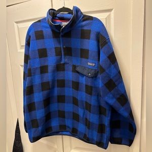 Blue and Black Patagonia Synchilla Fleece